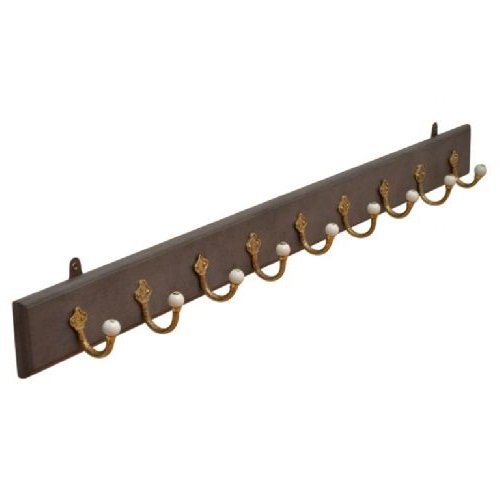 Victorian Brass Coat Hooks Coat Rack - Image 2
